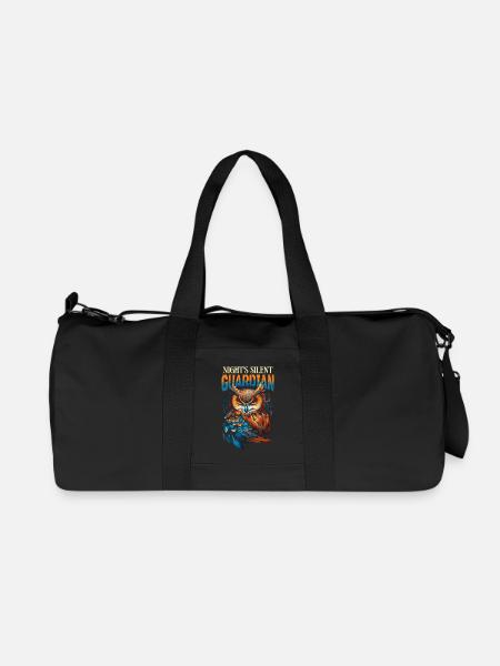 hibou aigle hibou hibou oiseau de nuit oiseau animal nuit lune nature - Sac de sport en toile recyclée Stanley/Stella - noir