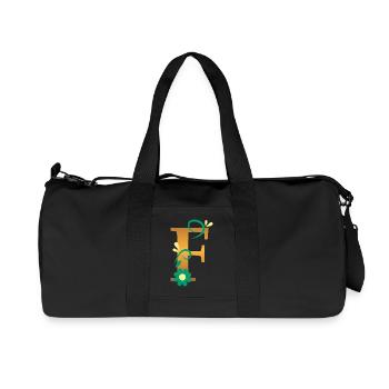 F - Recycled Canvas Sports Bag by Stanley/Stella - black - Front