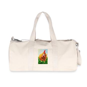 Mad Chicken - Recycelte Canvas-Sporttasche von Stanley/Stella - Naturweiß - Vorne