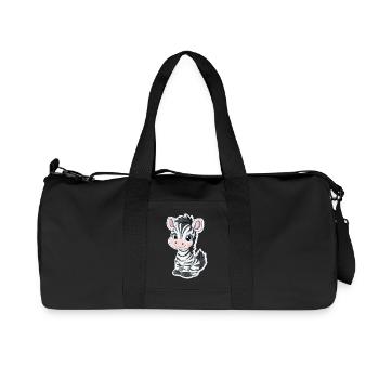 Zebra - Recycled Canvas Sports Bag by Stanley/Stella - black - Front