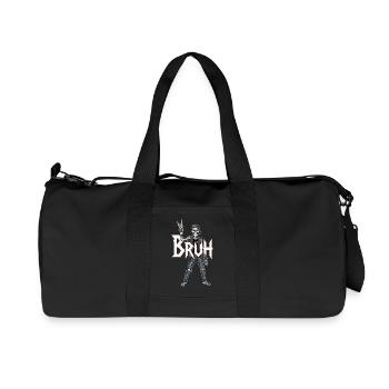 Bruh Skeleton Rocker - Sac de sport en toile recyclée Stanley/Stella - noir - Devant
