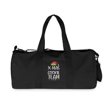 X-Mas Cookies Team - Recycled Canvas Sports Bag by Stanley/Stella - black - Front