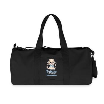 Kleines Häschen wird Tierärztin - Recycelte Canvas-Sporttasche von Stanley/Stella - Schwarz - Vorne