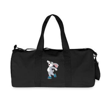 Patinage sur glace Patins sur glace Sports d’hiver - Sac de sport en toile recyclée Stanley/Stella - noir - Devant