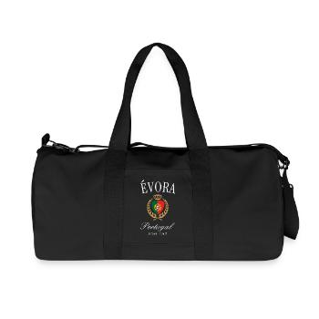Évora Portugal Wappen Krone – Reise Souvenir - Recycelte Canvas-Sporttasche von Stanley/Stella - Schwarz - Vorne