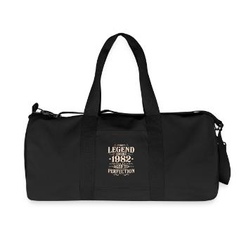 Légende 1982 Vintage Born Vintage Anniversaire - Sac de sport en toile recyclée Stanley/Stella - noir - Devant