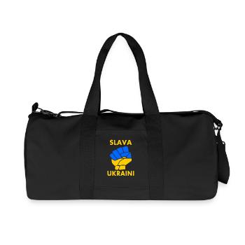 Slava ukraini - Recycled Canvas Sports Bag by Stanley/Stella - black - Front