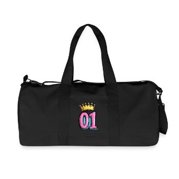 1 Couronne de chiffres - Sac de sport en toile recyclée Stanley/Stella - noir - Devant
