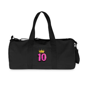 10 Number Crown - Recycled Canvas Sports Bag by Stanley/Stella - black - Front