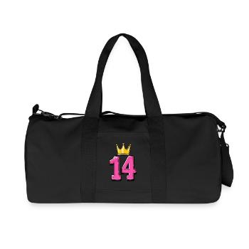 14 Number Crown - Recycled Canvas Sports Bag by Stanley/Stella - black - Front
