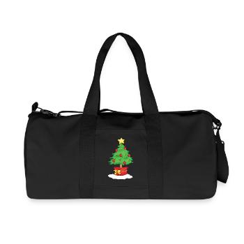 Christmas Tree - Recycelte Canvas-Sporttasche von Stanley/Stella - Schwarz - Vorne