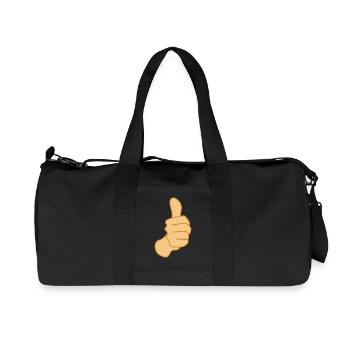 Pouce vers le haut Symbole Positif - Sac de sport en toile recyclée Stanley/Stella - noir - Devant