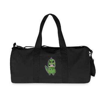 Dino en colère - Sac de sport en toile recyclée Stanley/Stella - noir - Devant