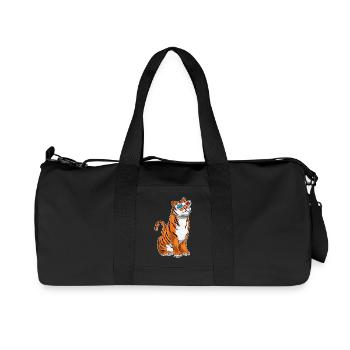 Tiger Glasses - Recycled Canvas Sports Bag by Stanley/Stella - black - Front