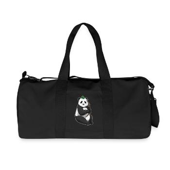 Arc Panda Archer - Sac de sport en toile recyclée Stanley/Stella - noir - Devant