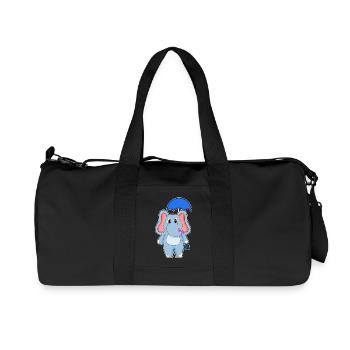 Parapluie d’éléphant - Sac de sport en toile recyclée Stanley/Stella - noir - Devant