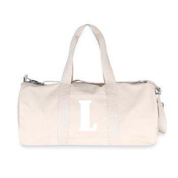L - Recycled Canvas Sports Bag by Stanley/Stella - natural - Front