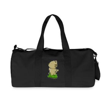 Cat Jogger Jogging Sport - Recycled Canvas Sports Bag by Stanley/Stella - black - Front