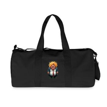 Caricature de citoyen en colère - Sac de sport en toile recyclée Stanley/Stella - noir - Devant
