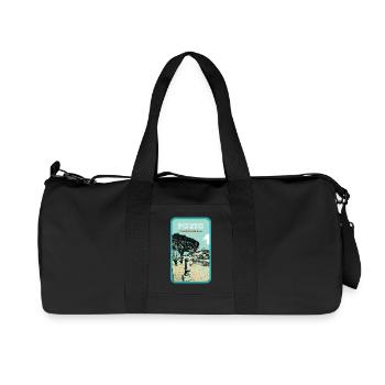 Vila Nova de Gaia: View of Porto - Recycled Canvas Sports Bag by Stanley/Stella - black - Front