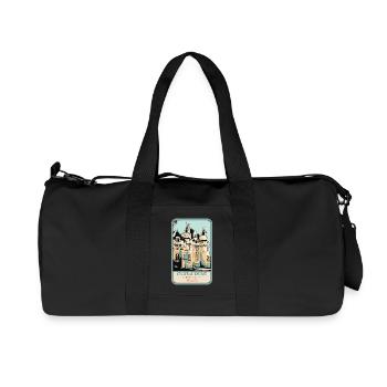 Château d'Ussé, Loire-Tal - Recycelte Canvas-Sporttasche von Stanley/Stella - Schwarz - Vorne