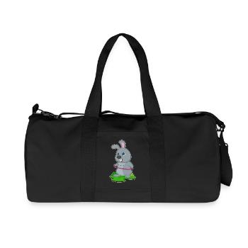 Lapin Fitness Gymnastique Sports - Sac de sport en toile recyclée Stanley/Stella - noir - Devant