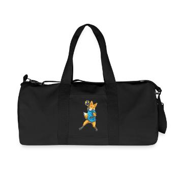 Fuchs Handball Player Handball - Recycled Canvas Sports Bag by Stanley/Stella - black - Front