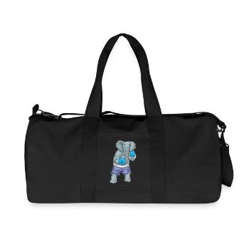 Gants de boxe Elephant Boxer Boxing - Sac de sport en toile recyclée Stanley/Stella - noir - Devant