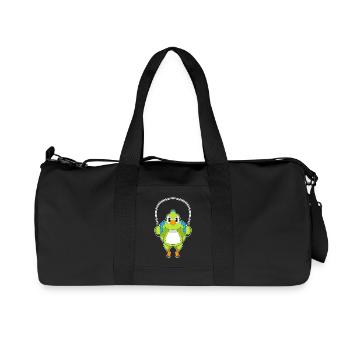 Forme physique pour sauter à la corde du perroquet - Sac de sport en toile recyclée Stanley/Stella - noir - Devant