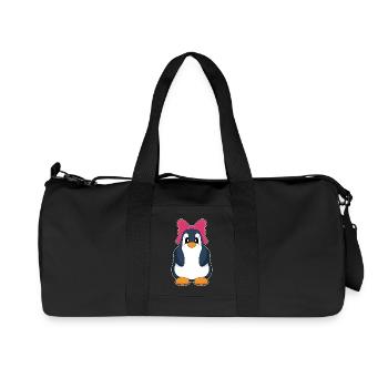 Nœud en cheveux de pingouin - Sac de sport en toile recyclée Stanley/Stella - noir - Devant