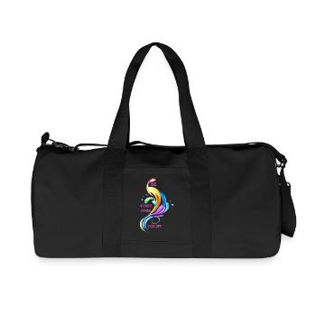 Be your own color, LGBTQ+, Pride, CSD, Rainbow - Recycled Canvas Sports Bag by Stanley/Stella - black - Front