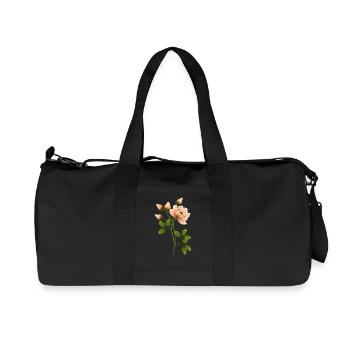 Flowers - Recycled Canvas Sports Bag by Stanley/Stella - black - Front