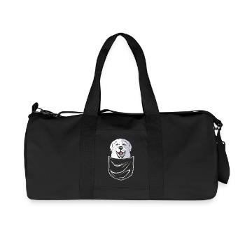Pyrenean Dog - Recycled Canvas Sports Bag by Stanley/Stella - black - Front
