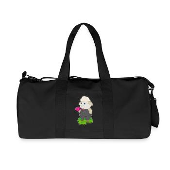 Schaf Bräutigam Anzug Hochzeit - Recycelte Canvas-Sporttasche von Stanley/Stella - Schwarz - Vorne
