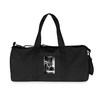 Batterie | Batteur | Musicien - Sac de sport en toile recyclée Stanley/Stella - noir - Devant