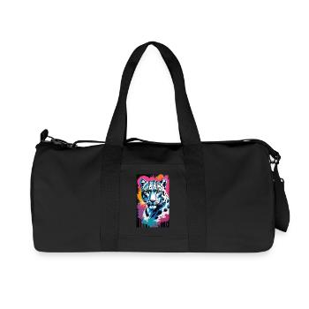Snow Leopard | Leopard | Predator - Recycled Canvas Sports Bag by Stanley/Stella - black - Front