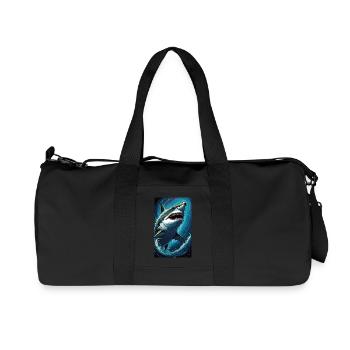 Requin | Grand requin blanc | Créature marine | Poisson - Sac de sport en toile recyclée Stanley/Stella - noir - Devant