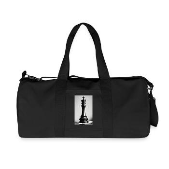 Schach | Schachfigur | Schachspieler - Recycelte Canvas-Sporttasche von Stanley/Stella - Schwarz - Vorne