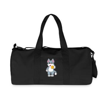 Katze Bier - Recycelte Canvas-Sporttasche von Stanley/Stella - Schwarz - Vorne