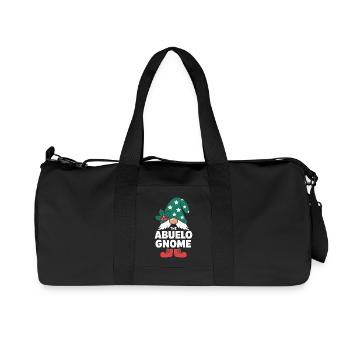 Abuelo Gnome Christmas - Recycled Canvas Sports Bag by Stanley/Stella - black - Front