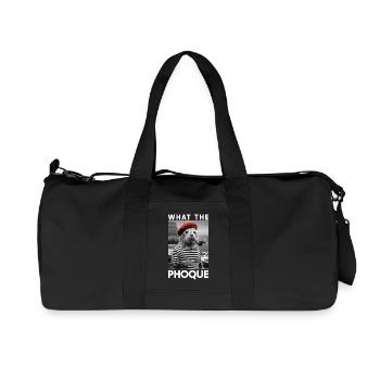 What the Phoque Pays Basque Humour Régional Basque - Sac de sport en toile recyclée Stanley/Stella - noir - Devant