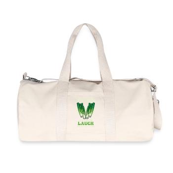 Salle de sport TU ES SEXY, TU ES PLUS RAIDE JE SUIS UN POIREAU - Sac de sport en toile recyclée Stanley/Stella - blanc naturel - Devant