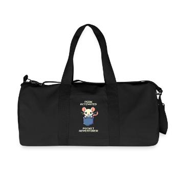 Perk aktiviert: Taschen-Abenteurer | Ratte - Recycelte Canvas-Sporttasche von Stanley/Stella - Schwarz - Vorne