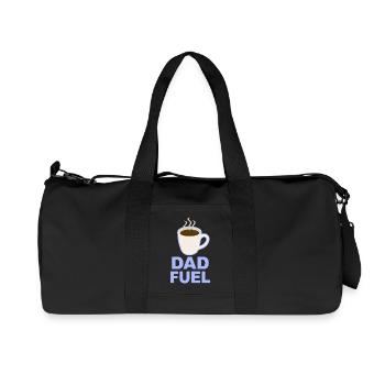 Dad Fuel – Kaffeebetriebenes Papa-Design - Recycelte Canvas-Sporttasche von Stanley/Stella - Schwarz - Vorne