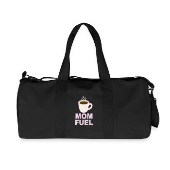 Mom Fuel – Coffee Powered Mom Design - Recycelte Canvas-Sporttasche von Stanley/Stella - Schwarz - Vorne