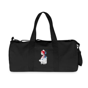 Nurse Watercolor Stethoscope Nursing - Recycled Canvas Sports Bag by Stanley/Stella - black - Front
