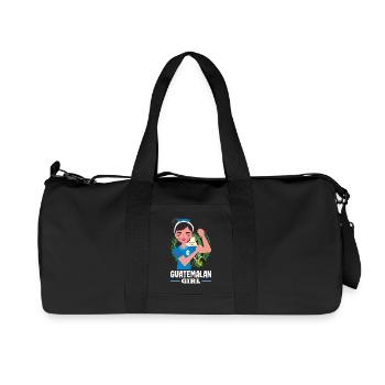 Guatemala Flagge T-Shirt Stolz & Heimat Chapín - Recycelte Canvas-Sporttasche von Stanley/Stella - Schwarz - Vorne
