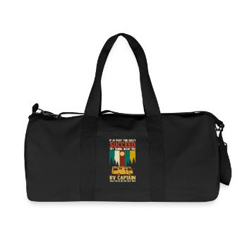 Camping Bonfire Camp Life Forest Camper - Recycled Canvas Sports Bag by Stanley/Stella - black - Front