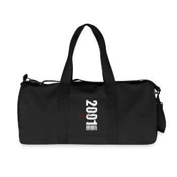 25th Birthday Gift Vintage June Vintage 2001 - Recycled Canvas Sports Bag by Stanley/Stella - black - Front