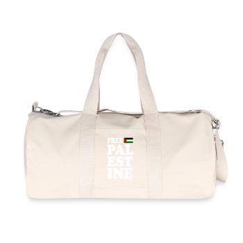 Free palestine - Sac de sport en toile recyclée Stanley/Stella - blanc naturel - Devant